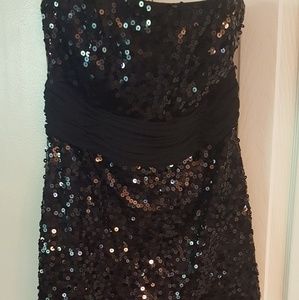 Womans Formal Sequence Black Jumpsuit